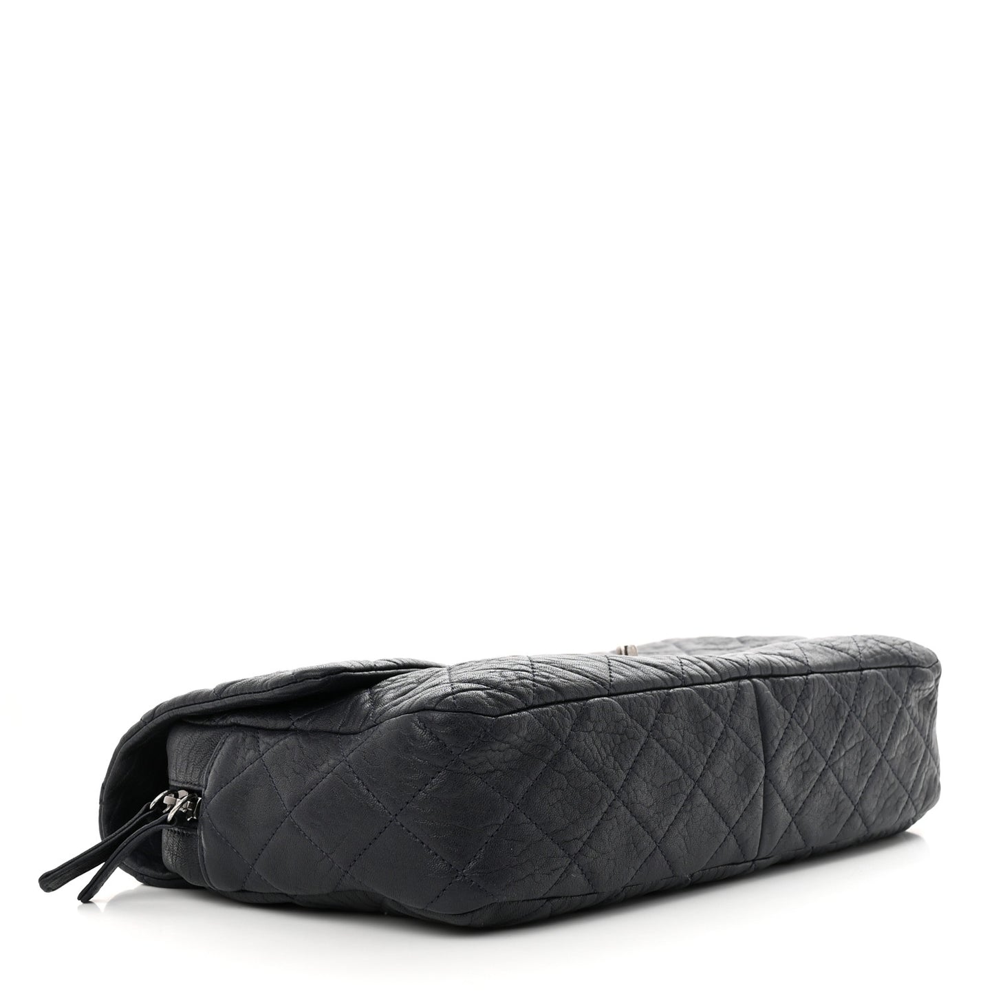 Sheepskin Quilted Jumbo Easy Flap Navy Blue