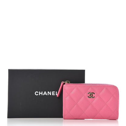 Chanel Caviar Quilted Key Holder Case Pink 10 of 10