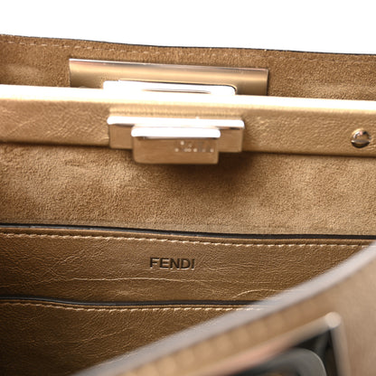 Fendi Metallic Vitello Medium Soft Peekaboo  Gold 6 of 9