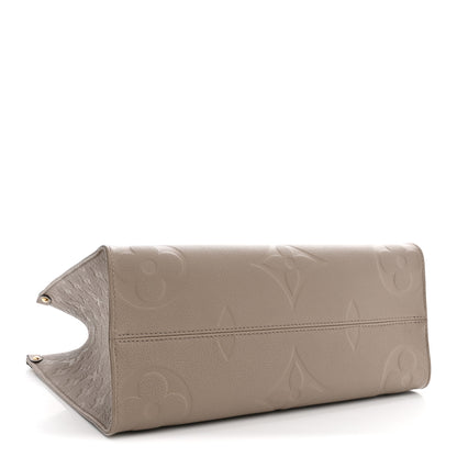 Louis Vuitton Empreinte Monogram Giant Onthego MM Tourterelle 3 of 8