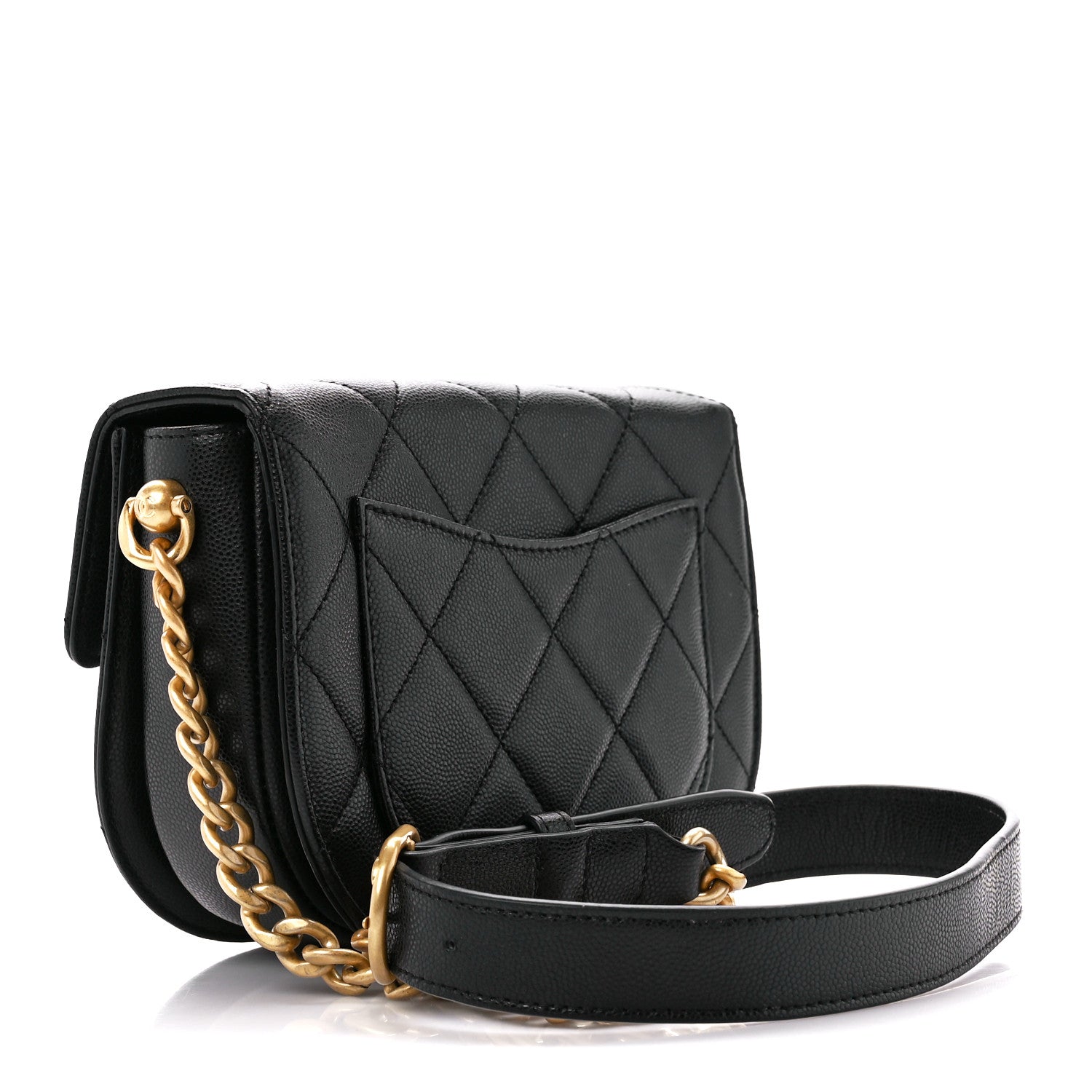 Chanel Caviar Quilted Moon Messenger Black 3 of 12