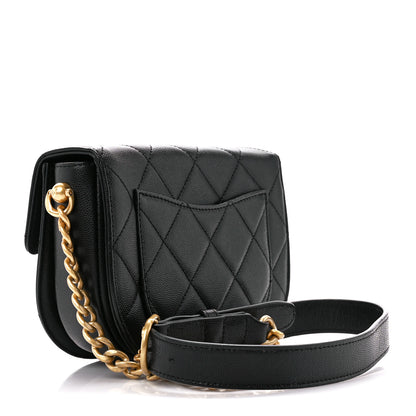 Chanel Caviar Quilted Moon Messenger Black 3 of 12