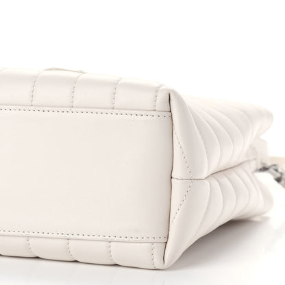 Saint Laurent Calfskin Y Quilted Monogram Small Loulou Shopper Cream Souffle 6 of 8