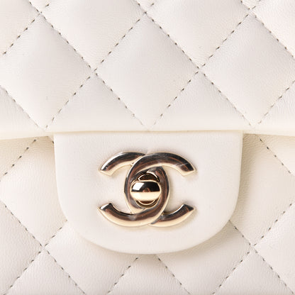 Chanel Lambskin Quilted Mini Rectangular Flap White 8 of 8
