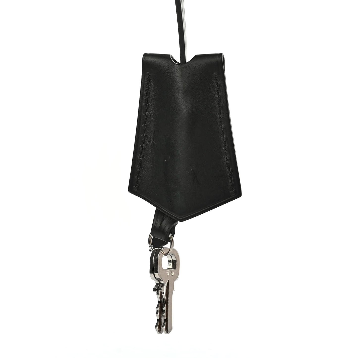 Calfskin Clochette Key Bell Holder Black