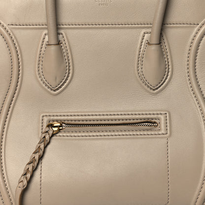 Celine Grained Calfskin Medium Phantom Luggage Beige 8 of 13