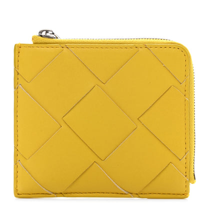Bottega Veneta Nappa Maxi Intrecciato Coin Purse Yellow 1 of 9