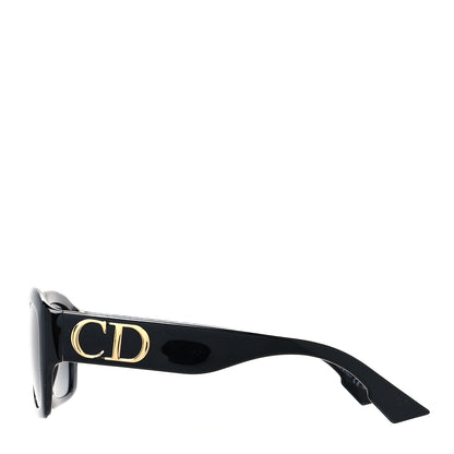 Christian Dior Acetate D Dior Square Sunglasses Black 3 of 9