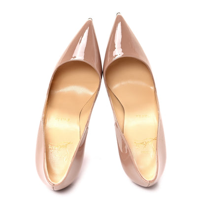 Christian Louboutin Patent So Kate 120 Pumps 37.5 Nude 2 of 10