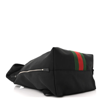 Gucci Techno Canvas Web Single Buckle Backpack Black 4 of 10