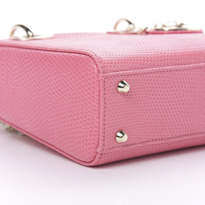 Christian Dior Lizard Mini Lady Dior Pink 8 of 9