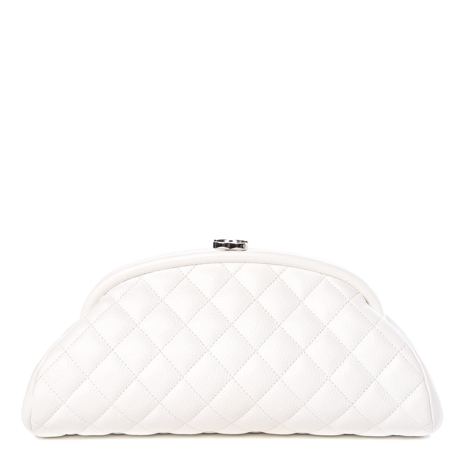 Chanel Caviar Quilted Timeless Clutch White 1 of 10