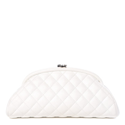 Chanel Caviar Quilted Timeless Clutch White 1 of 10