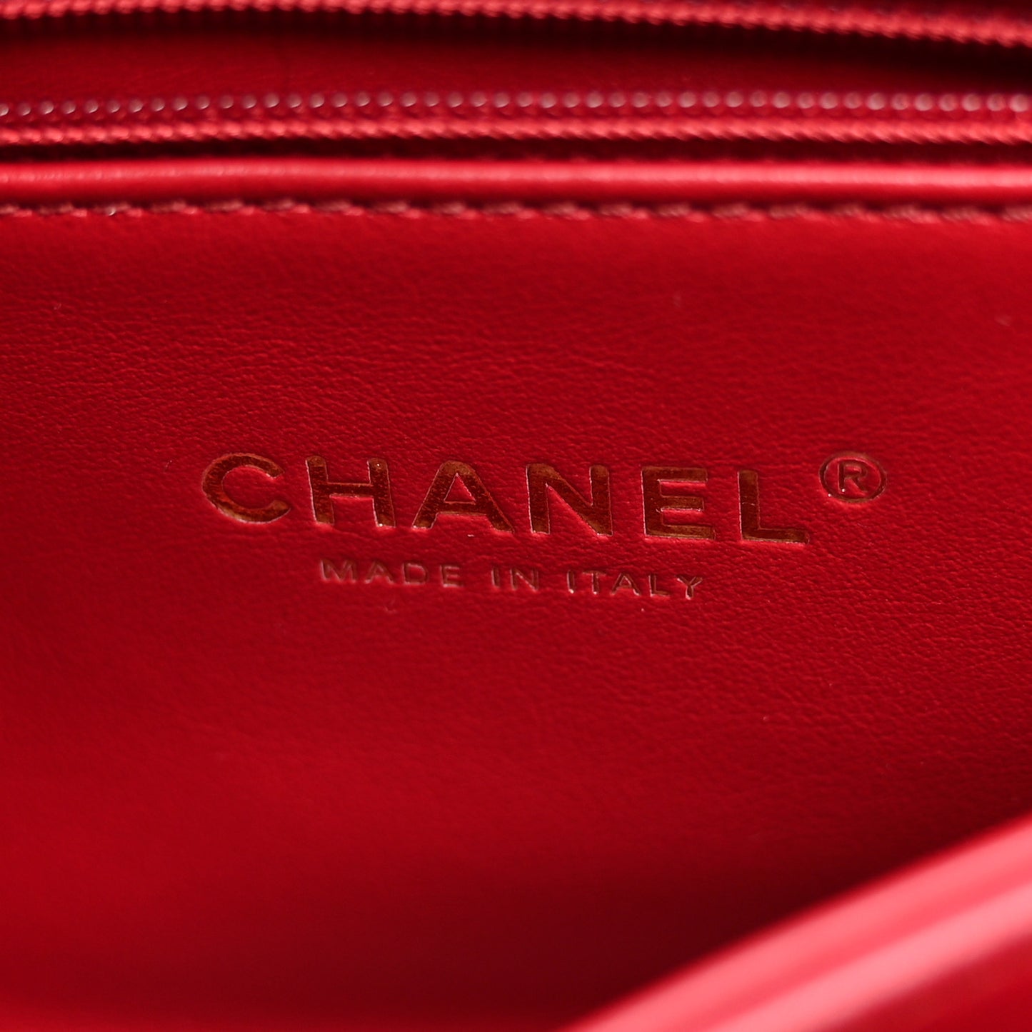 Caviar Quilted Mini Coco Handle Flap Red