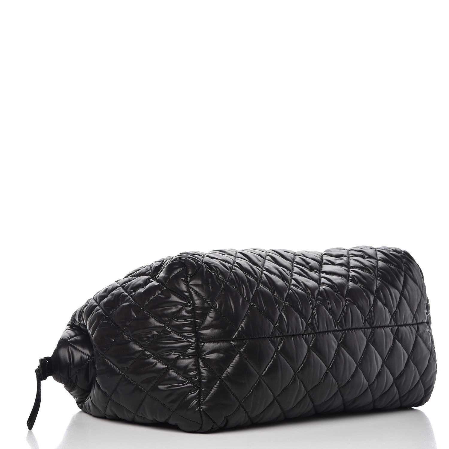 Chanel Nylon Quilted Coco Cocoon Bowler Black 4 of 8
