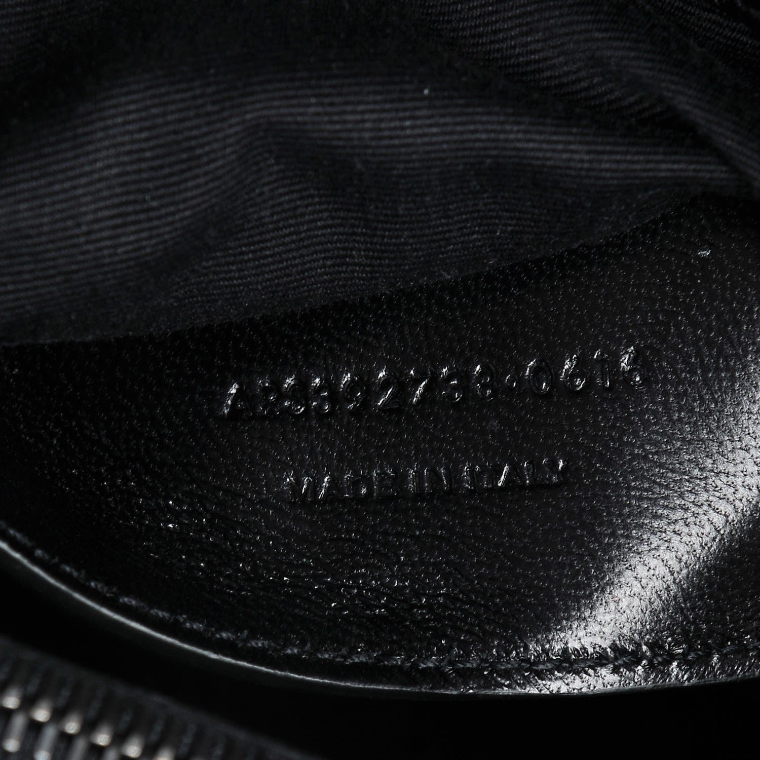 Saint Laurent Sheepskin Matelasse Chevron Monogram Large College Satchel Black 8 of 8
