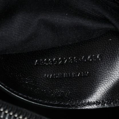 Saint Laurent Sheepskin Matelasse Chevron Monogram Large College Satchel Black 8 of 8
