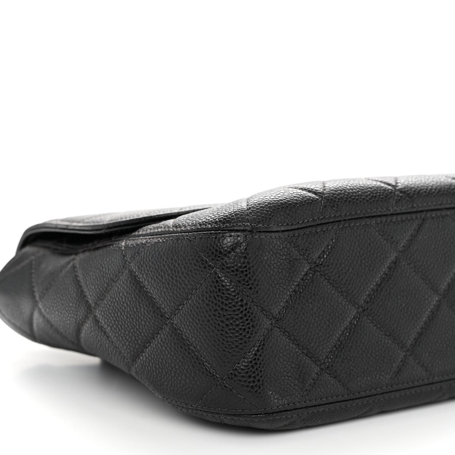 Caviar Quilted Flap Black