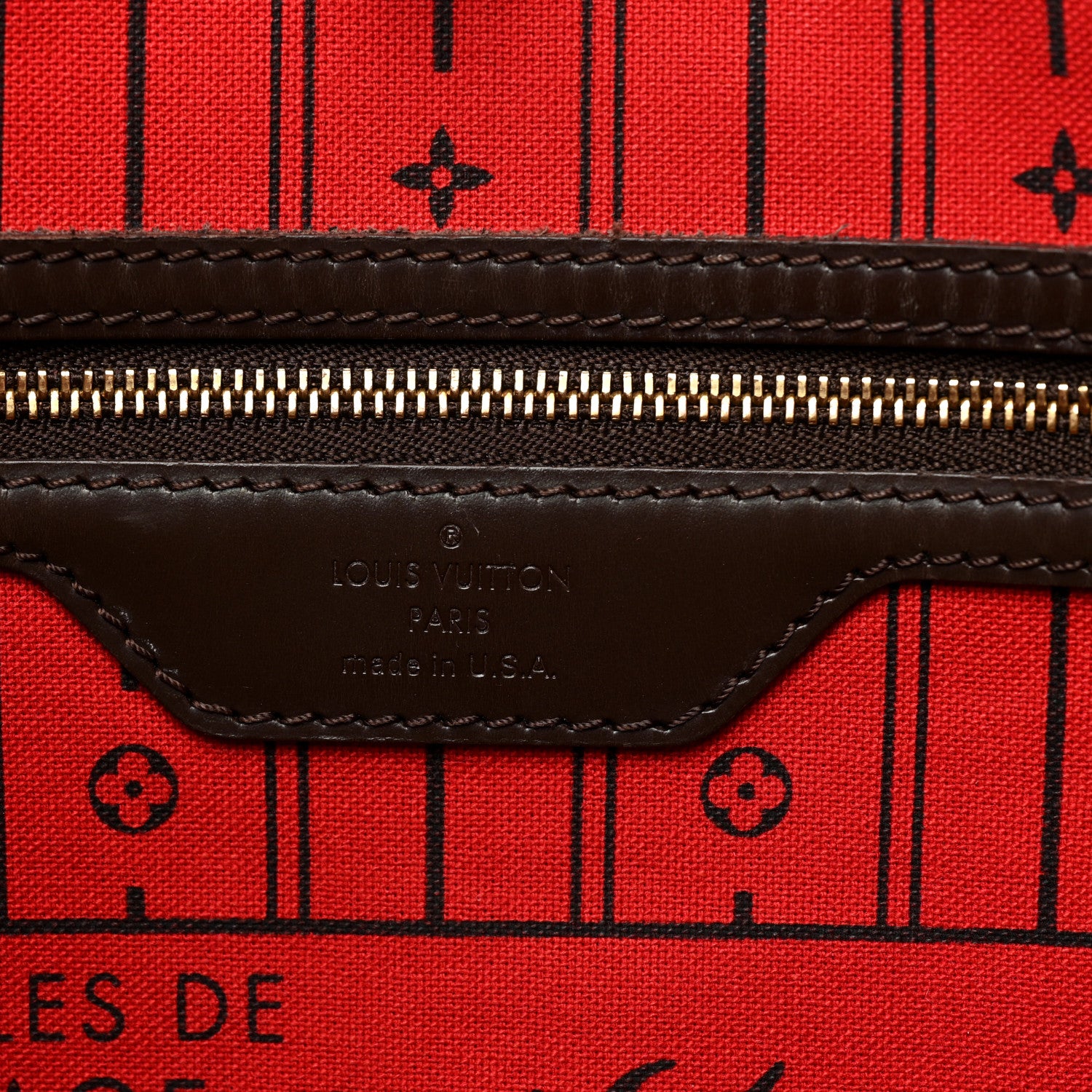 Louis Vuitton Damier Ebene Neverfull MM 6 of 13