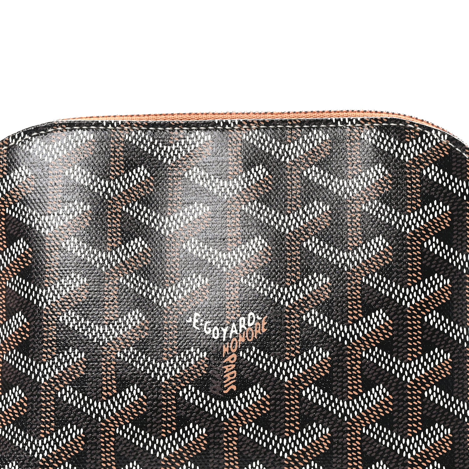 Goyard Goyardine Vendome Toiletry Pouch Black Gold 7 of 9