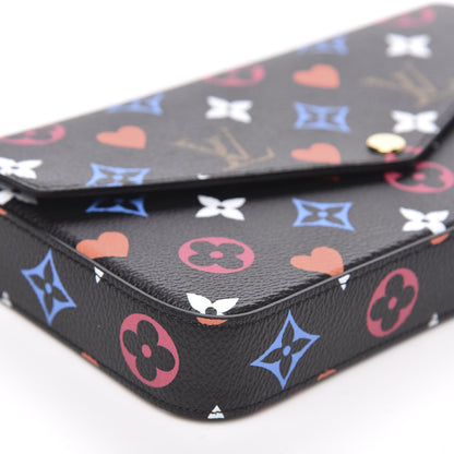 Louis Vuitton Game On Felicie Chain Wallet Black 9 of 10