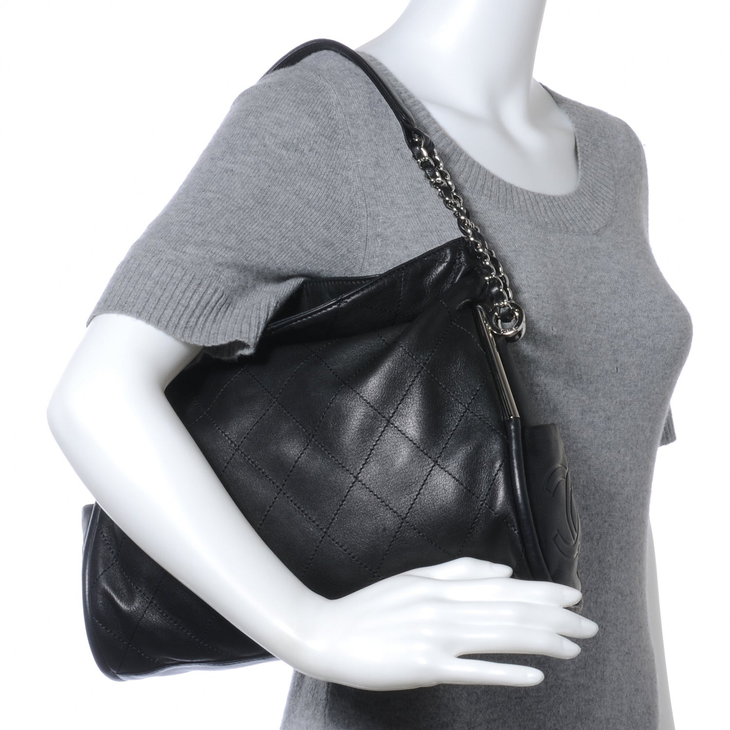 Chanel Lambskin Medium Ultimate Soft Tote Black 2 of 7