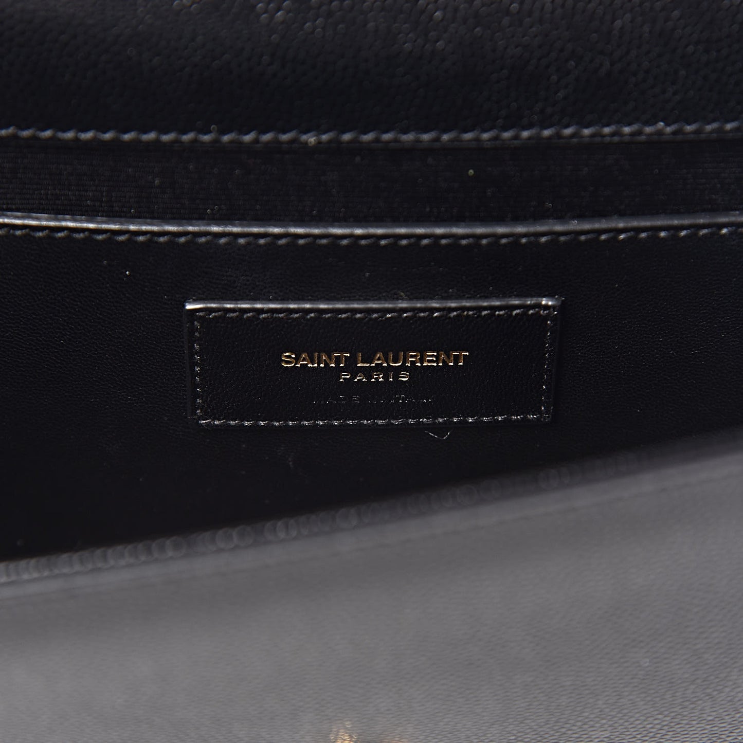 Grain De Poudre Monogram Cassandre Clutch Black
