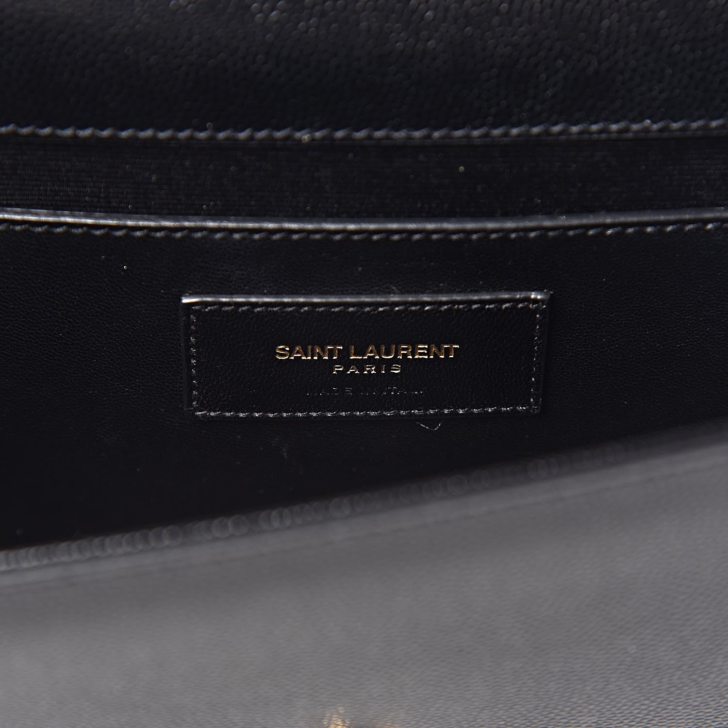 Saint Laurent Grain De Poudre Monogram Cassandre Clutch Black 6 of 12