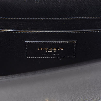 Saint Laurent Grain De Poudre Monogram Cassandre Clutch Black 6 of 12
