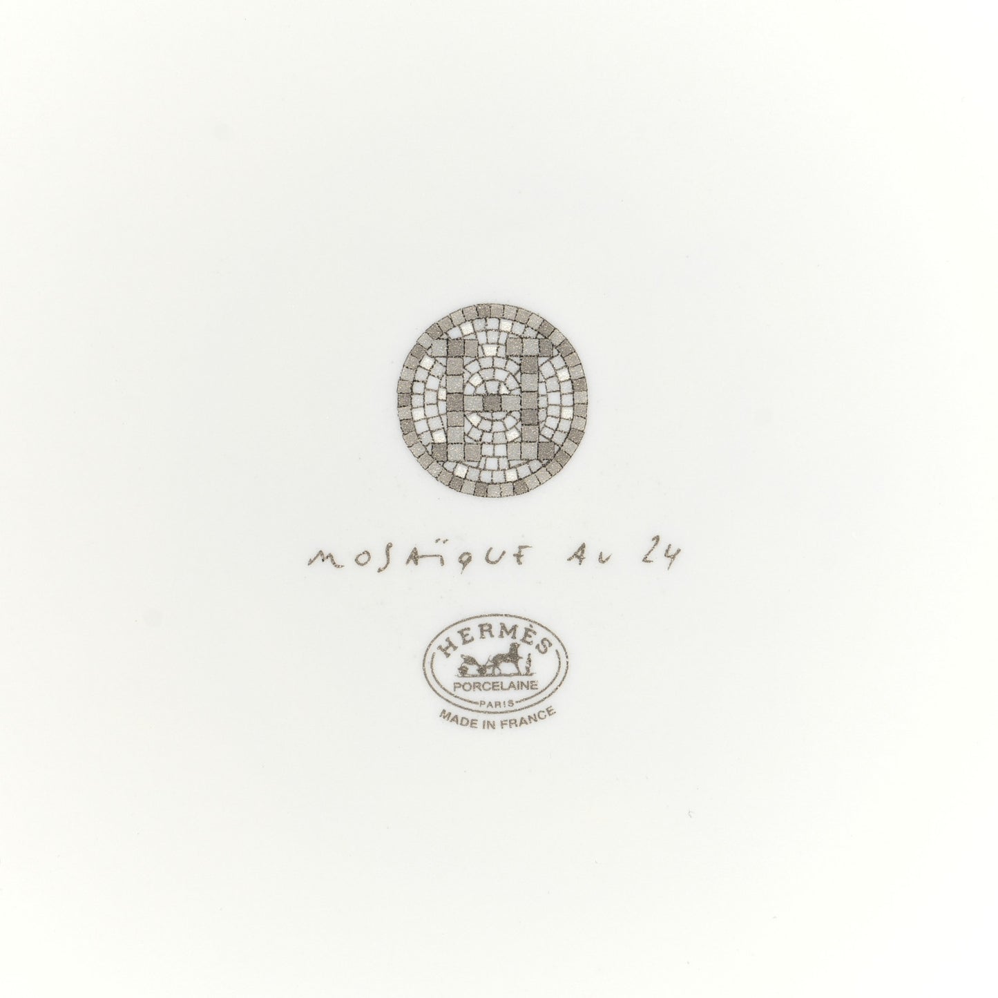 Porcelain Mosaique Au 24 Sushi Plate Platine