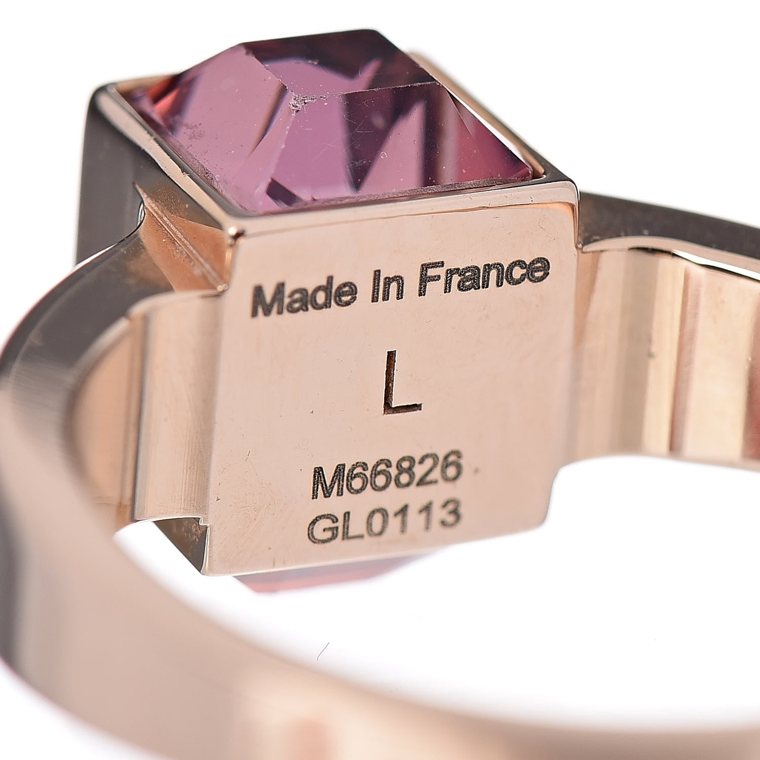 Louis Vuitton Gamble Ring Large 7.5 Gold 5 of 5