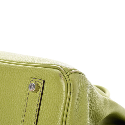 Hermes Taurillon Clemence Birkin 35 Vert Anis 37 of 41