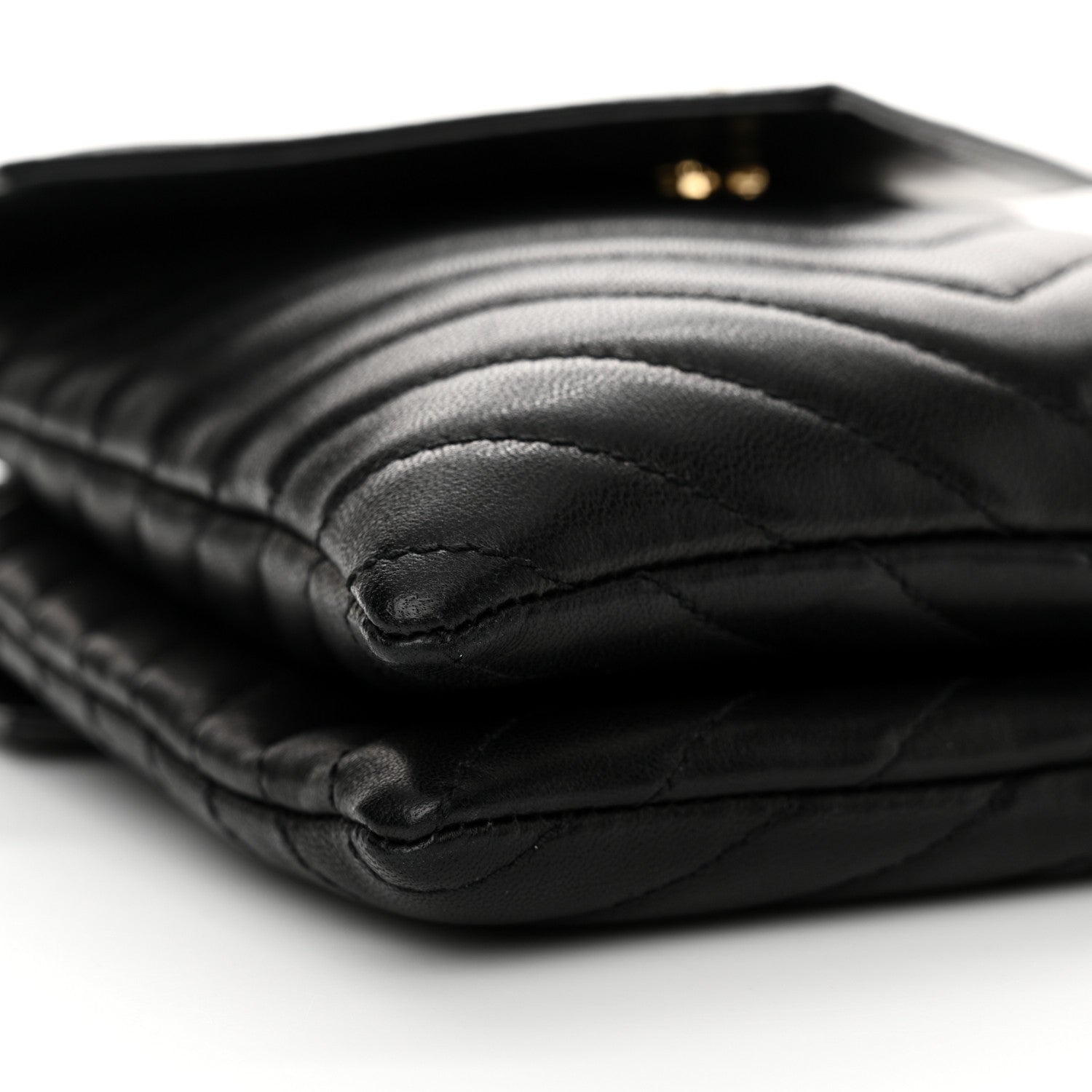 Saint Laurent Lambskin Quilted Double Flap Bag Black 10 of 12
