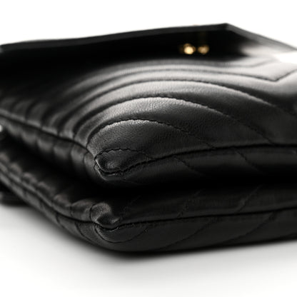 Saint Laurent Lambskin Quilted Double Flap Bag Black 10 of 12