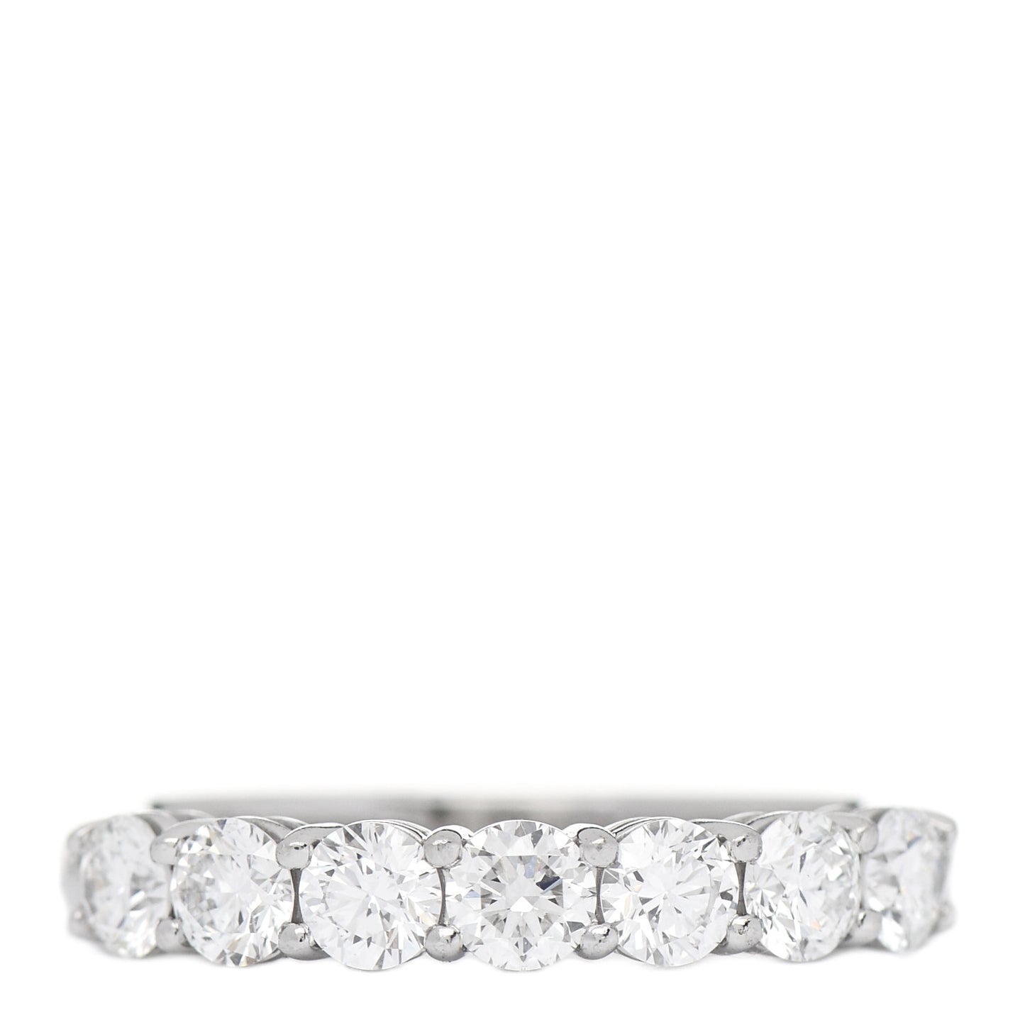 Platinum Diamond 3.5mm Half Circle Embrace Band Ring 53 6.5