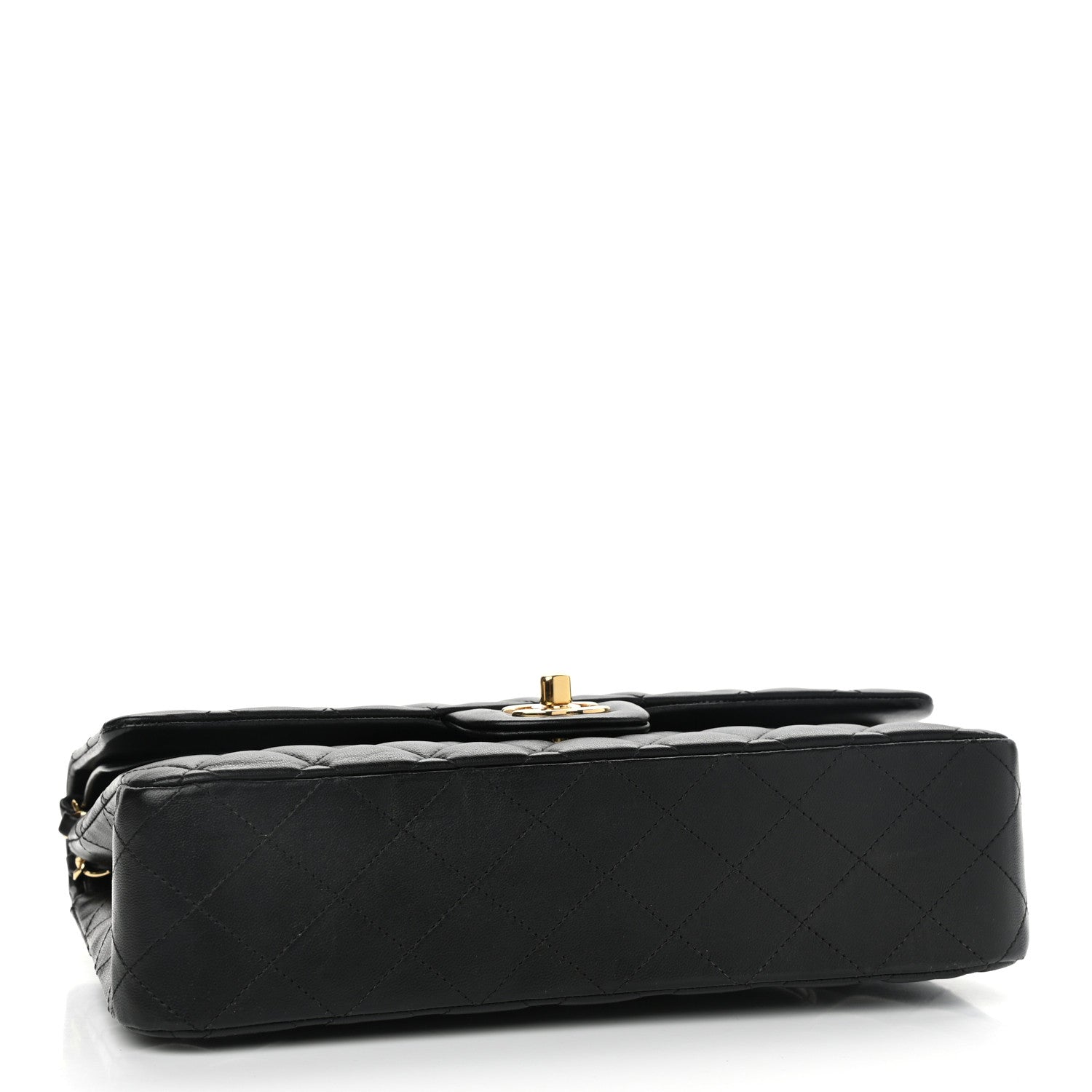 Chanel Lambskin Quilted Medium Double Flap Black 4 of 10