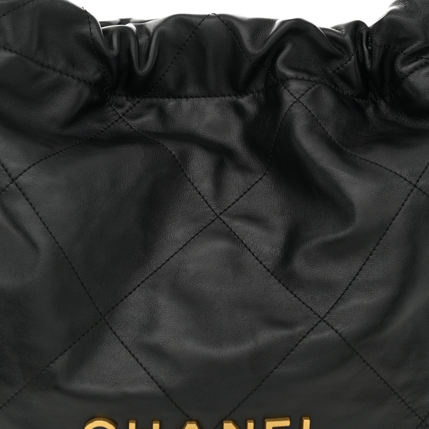 Chanel Shiny Calfskin Quilted Chanel 22 Black 10 of 13