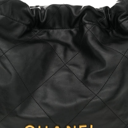 Chanel Shiny Calfskin Quilted Chanel 22 Black 10 of 13