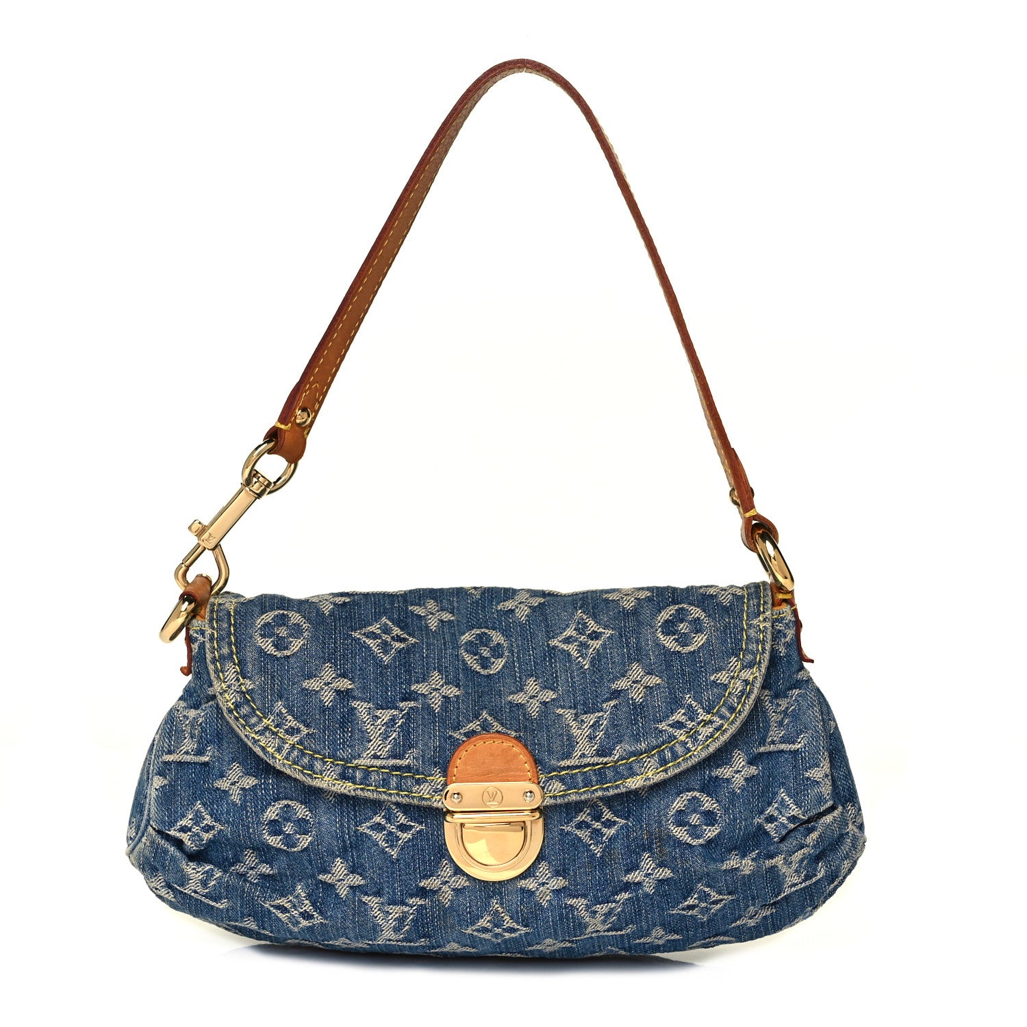Louis Vuitton Monogram Denim Mini Pleaty Blue 1 of 9