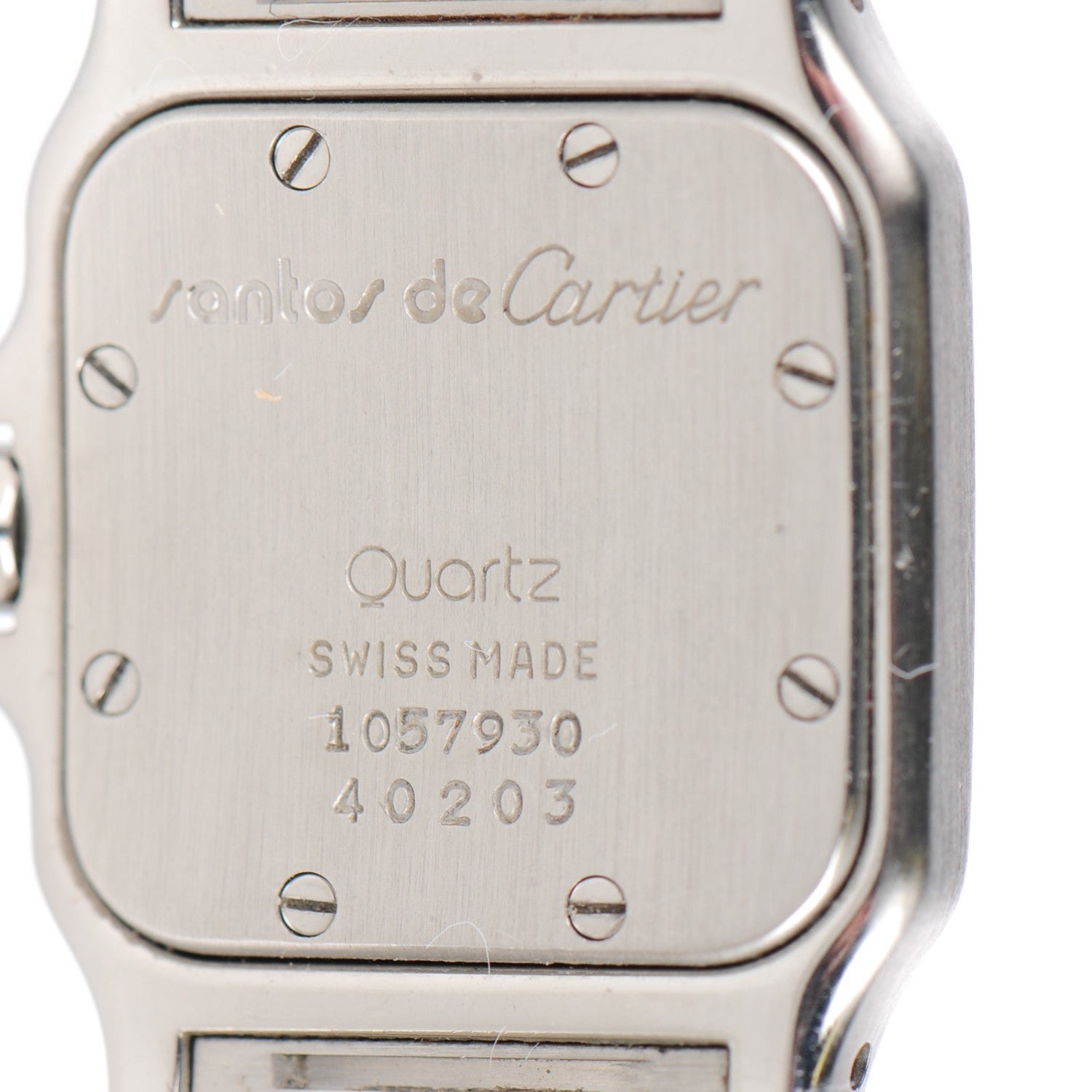 Cartier Stainless Steel 18K Yellow Gold 24mm Santos De Cartier Galbee Quartz Watch 6 of 8