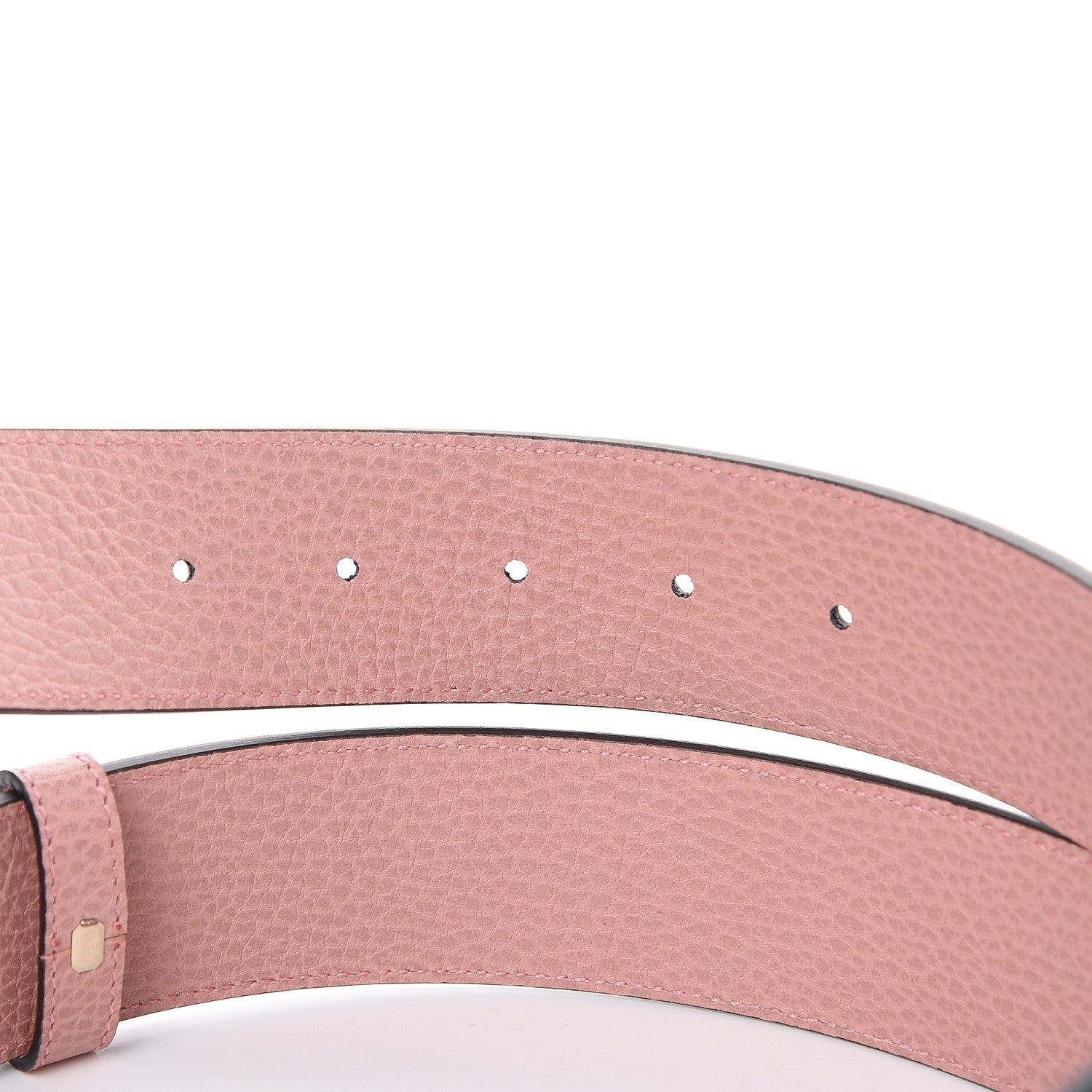 Gucci Calfskin 1973 Reversible Belt 85 34 Black Pink 4 of 6