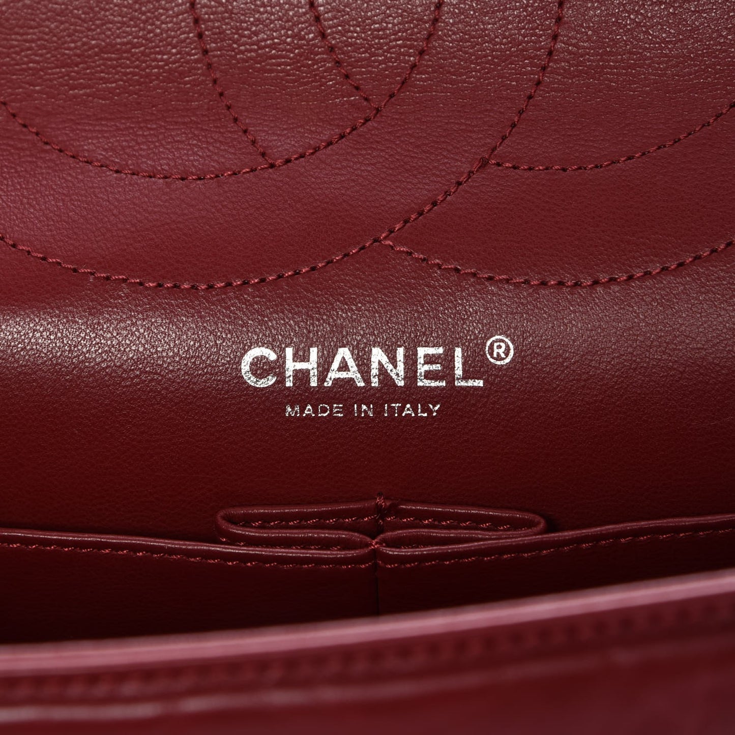 Aged Calfskin Quilted 2.55 Reissue 227 Flap Red