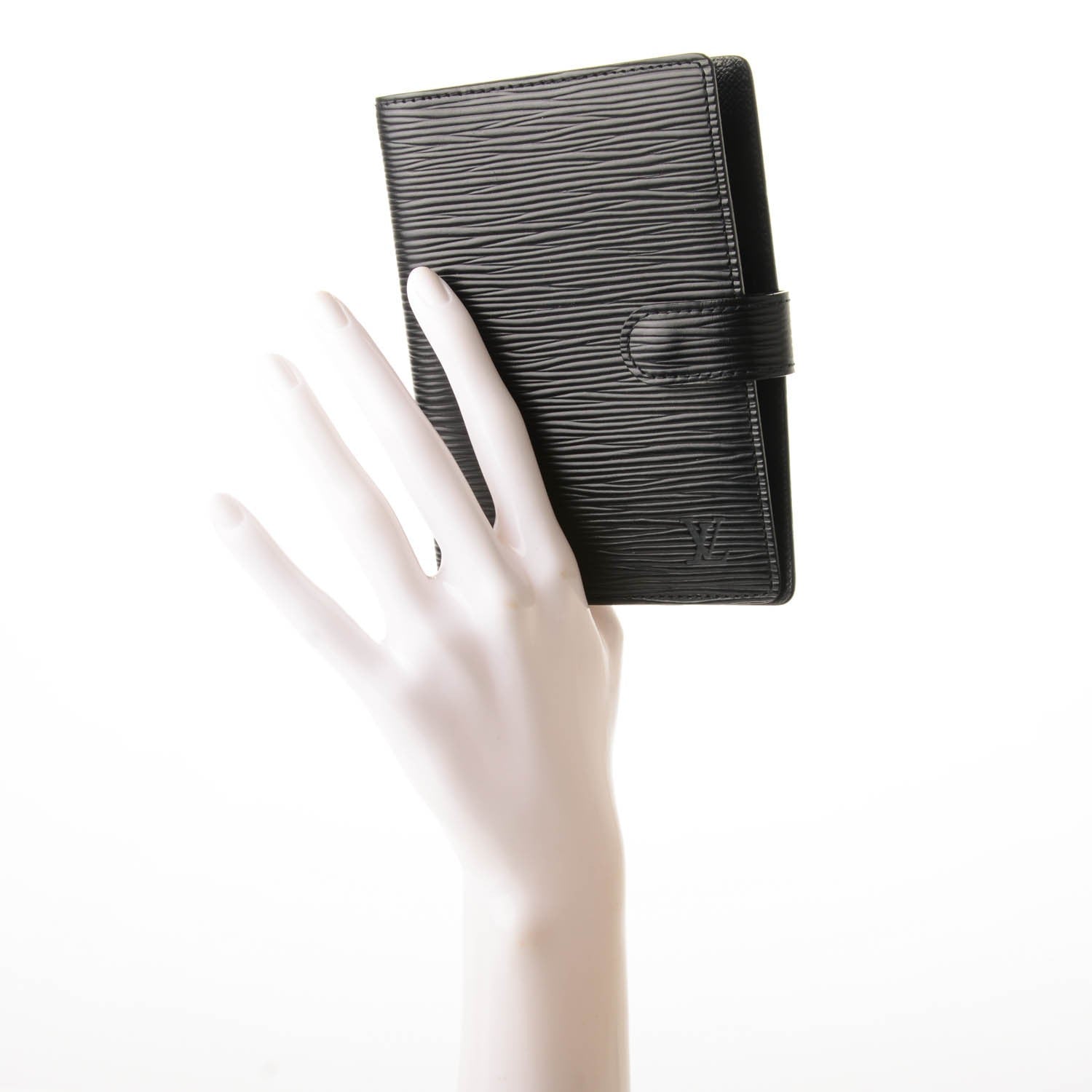 Louis Vuitton Epi Small Ring Agenda Cover Black 2 of 7
