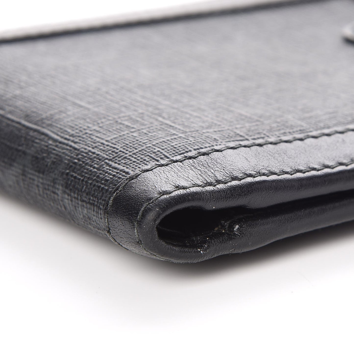 GG Supreme Monogram Bi-Fold Wallet Black Grey
