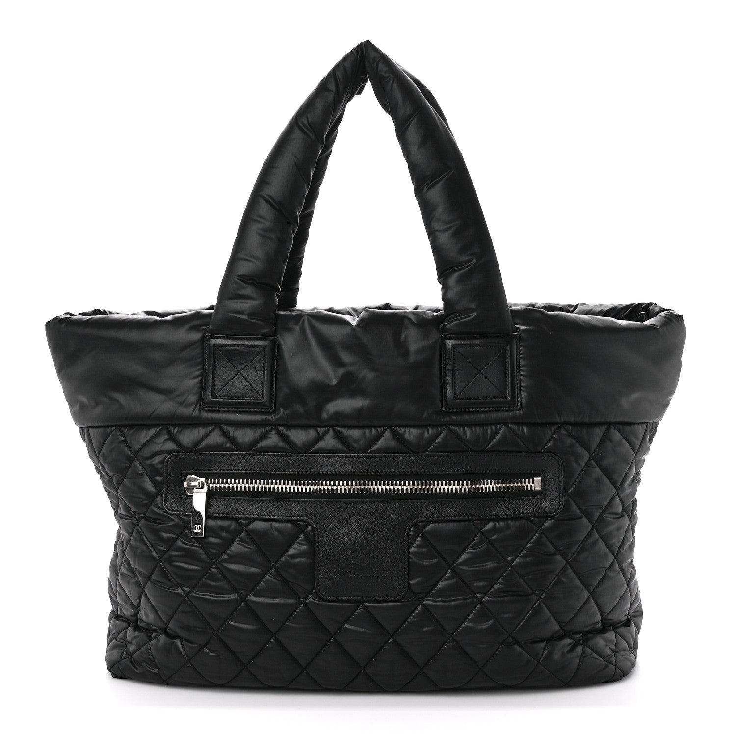 Chanel Nylon Quilted Large Coco Cocoon Tote Black 1 of 12