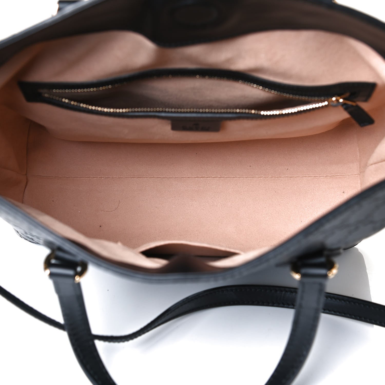 Gucci Guccissima Linea A Foldover Tote Black 5 of 12