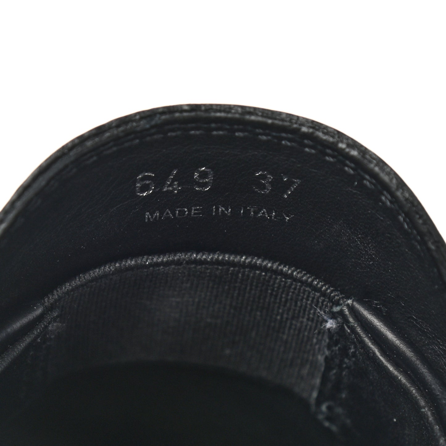 Spazzolato Rois Metal Triangle Logo Monolith 55mm Loafers 37 Black