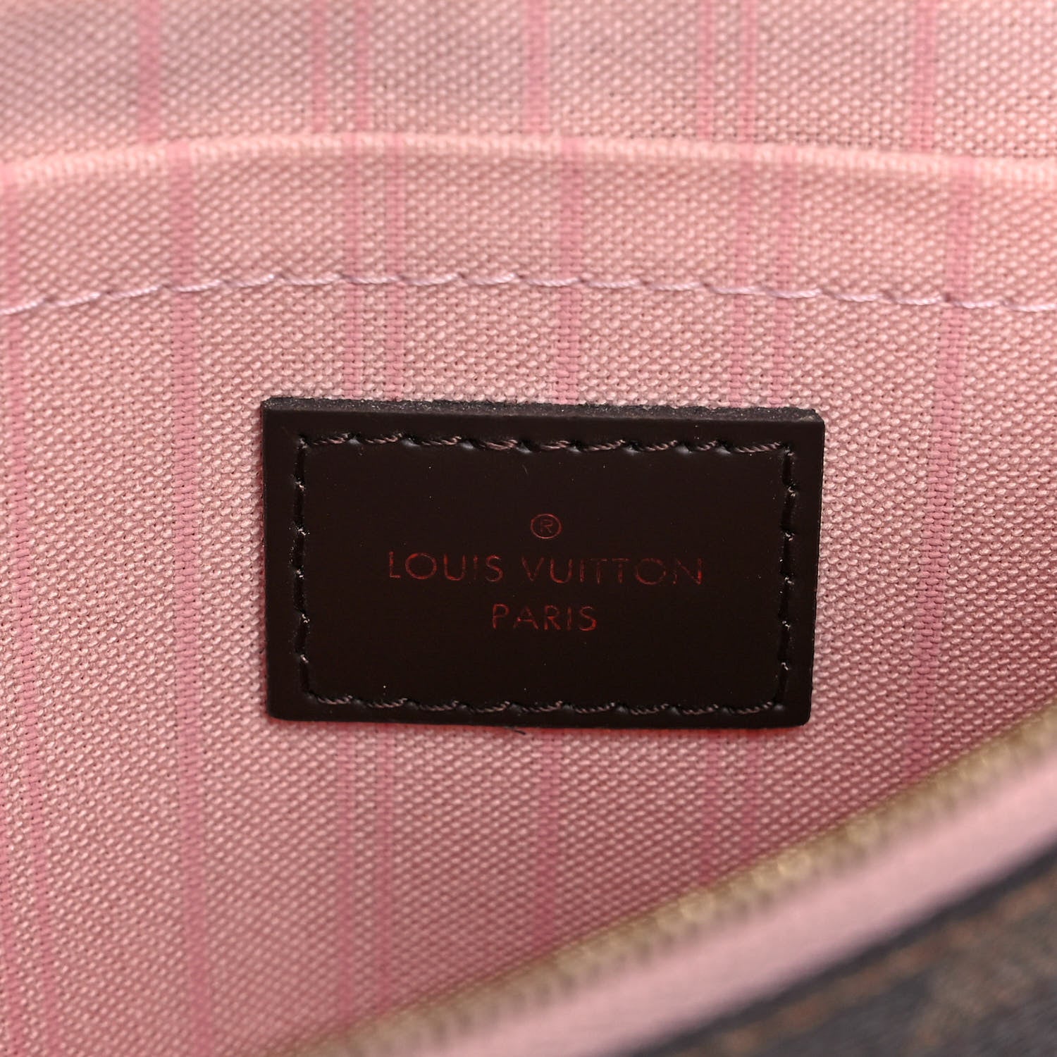 Louis Vuitton Damier Ebene Neo Neverfull MM Rose Ballerine 7 of 14