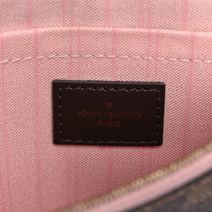 Louis Vuitton Damier Ebene Neo Neverfull MM Rose Ballerine 7 of 14