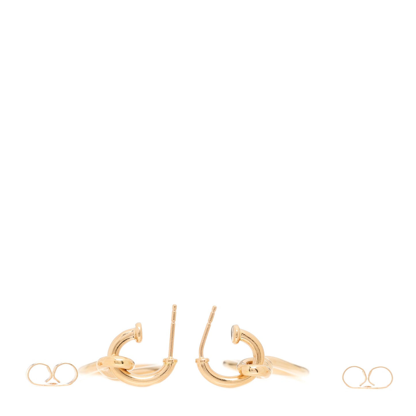 18K Rose Gold Continuance Drop Earrings